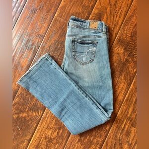 American Eagle Outfitters Light Blue Straight Leg Jeans